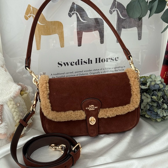 NWT Coach CDL68 vintage brown multi shoudler hadley bag